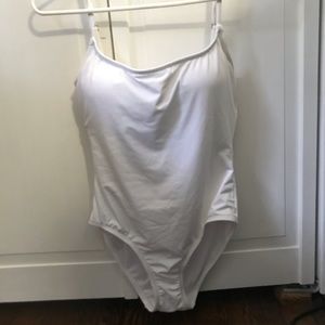 Ann Cole white swimsuit Sz8